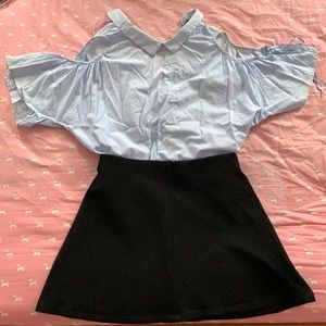 Zara trafaluc collection blouse XL + Zara skirt S